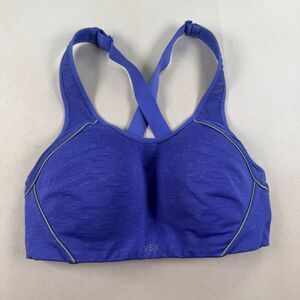 Victoria's Secret VSX Sport Sports Bra 34D Purple Racerback High Impact Padded